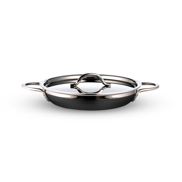 Bon Chef Enameled Cast Iron Saute Pan with Lid Wayfair